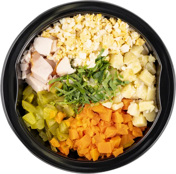 Изображение Салат Оливье С куриной грудкой копчено СП ТАБРИС ГВУ, 180 г