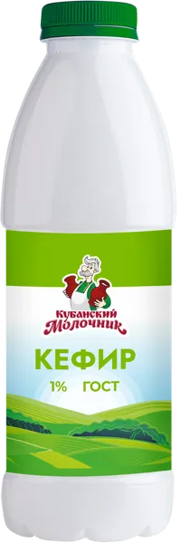 Изображение Кефир 1% Кубанский Молочник Ленинградский СК п/б, 900 мл