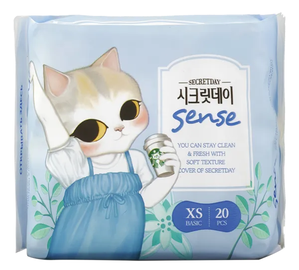 Изображение Прокладки 15,5см Сикретдей сенсе ультратонкие Джонгвон Ко м/у, 20 шт
