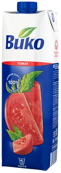 Изображение Сок Вико томат ЮСК карт/уп, 1 л