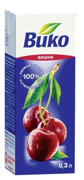 Изображение Нектар Вико вишня ЮСК т/п, 0,2 л