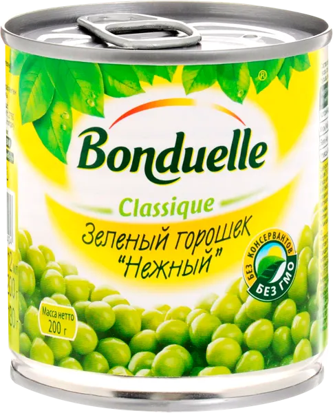 Изображение Горошек зеленый Бондюэль нежный Бондюэль ж/б, 200 г