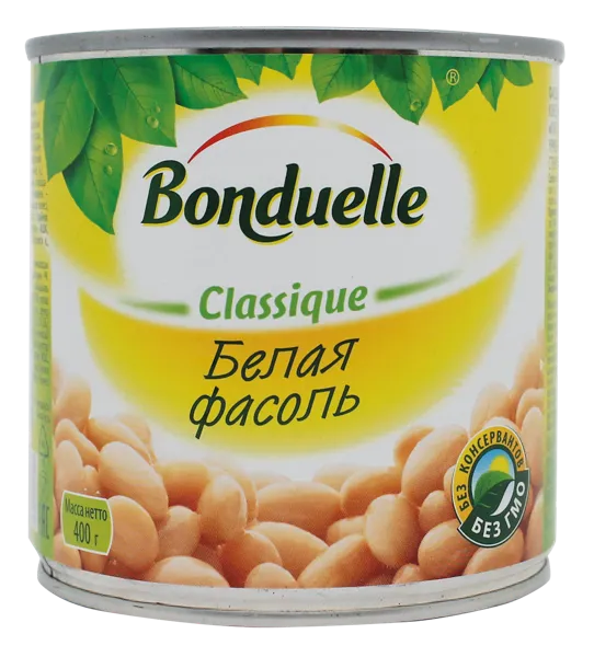 Изображение Фасоль белая Бондюэль Бондюэль ж/б, 400 г