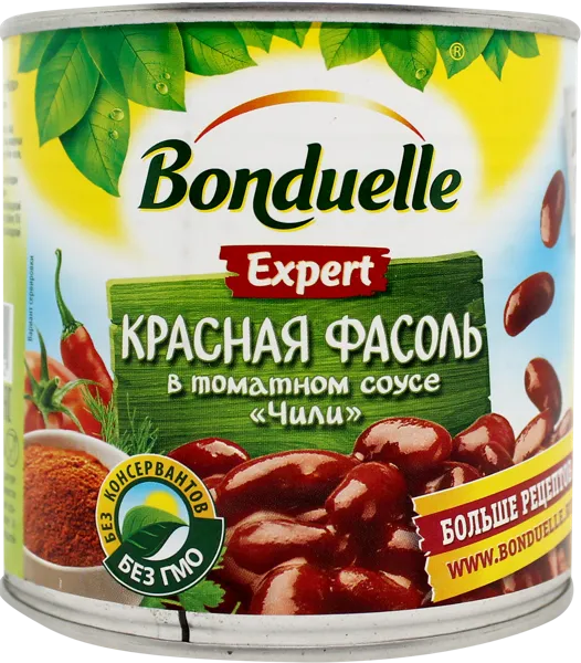Изображение Фасоль красная Бондюэль в соусе чили Бондюэль ж/б, 400 г