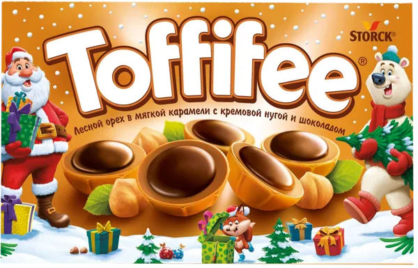 Изображение Конфеты из карамели Тоффифе с цельным фундуком Шторк кор, 125 г