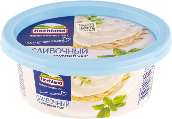 Изображение Сыр творожный Хохланд сливочный Хохланд Руссланд кор, 140 г