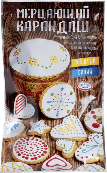 Изображение Красители пищевые Домашняя кухня мерцающий карандаш Топ Продукт м/у, 1 шт