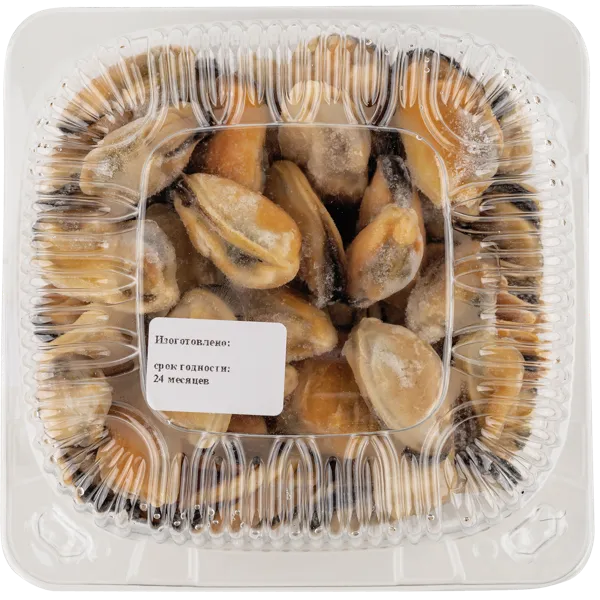 Изображение Морепродукты в/м 200-300 Мясо мидий варено-мороженное  вес 