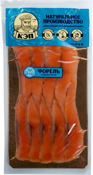 Изображение Рыба г.Краснодар Форель ломтики с/с КЭП ООО в/у, 100 г