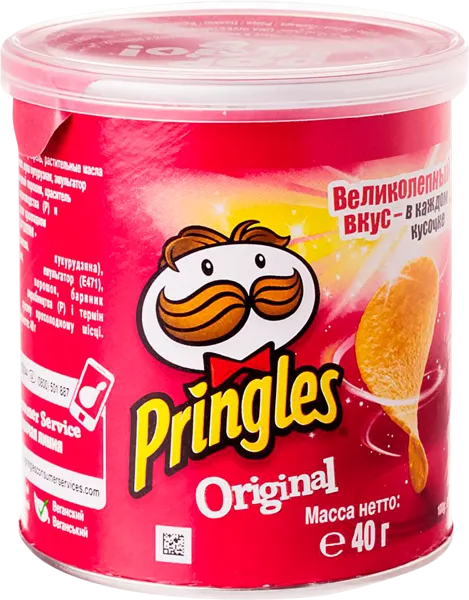 Изображение Чипсы картофельные Принглс оригинальные Келлогс кор, 40 г
