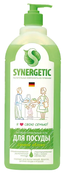 Изображение Средство для мытья посуды Синергетик БИО яблоко Синергетик п/у, 1 л