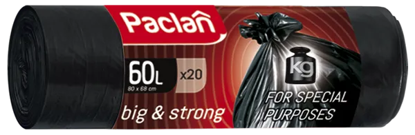 Изображение Мешки для мусора 60л Паклан биг стронг СеДо сп м/у, 20 шт