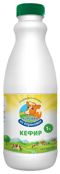 Изображение Кефир 1% Коровка из Кореновки Кореновский МКК п/б, 900 мл