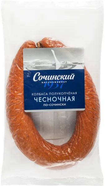 Изображение Колбаса п/к Сочинский МК чесночная Сочинский МК  