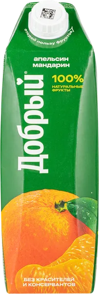 Изображение Нектар Добрый апельсин мандарин Мултон т/п, 1 л