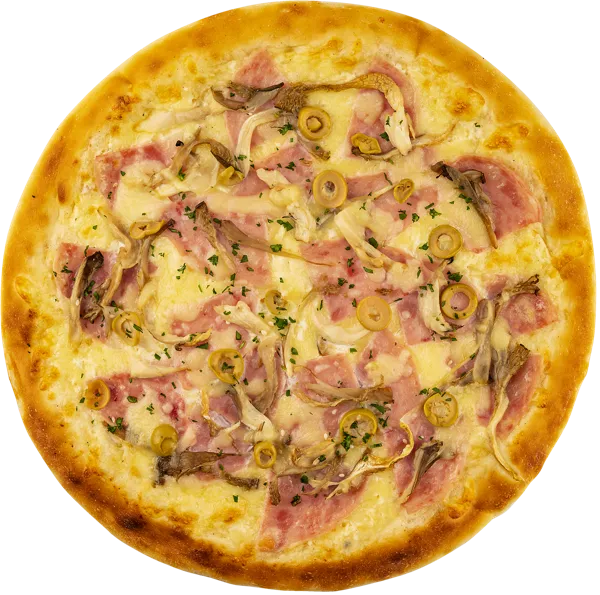 Изображение Пицца на сырном соусе Фирменная с ветчиной и грибами СП ТАБРИС карт/уп, 500 г