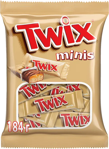 Изображение Батончики минис Твикс с карамелью Марс м/у, 184 г