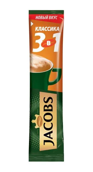 Изображение Кофе растворимый Монарх 3 в 1 классика Якобс Дау Рус м/у, 13,5 г