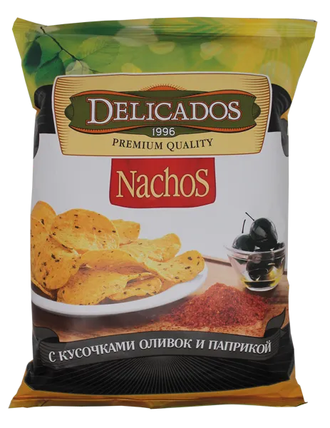 Изображение Чипсы кукурузные Деликадос с оливками и паприкой Солнце Мехико м/у, 150 г