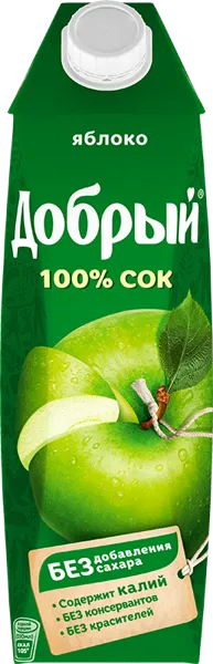Изображение Сок Добрый яблоко Мултон т/п, 1 л