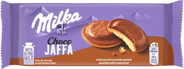 Изображение Печенье бисквитное Милка шоколадный мусс Мондэлис м/у, 128 г