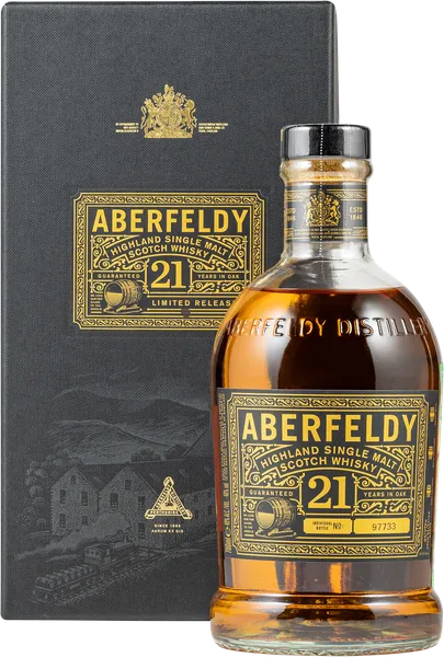 Изображение Виски односолодовый Аберфелди хайлэнд 21 год Аберфелди п/у, 0,7 л
