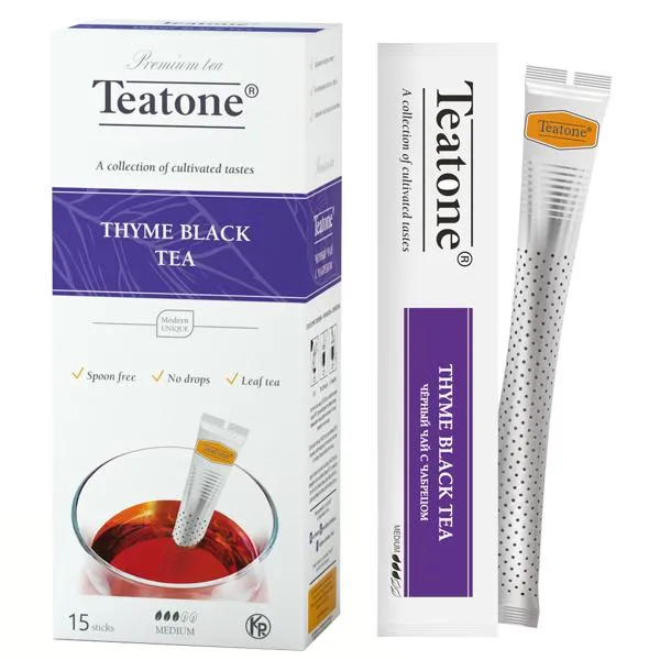 Изображение Чай черный ТиТон с чабрецом А-Трейд кор, 15*1,8 г