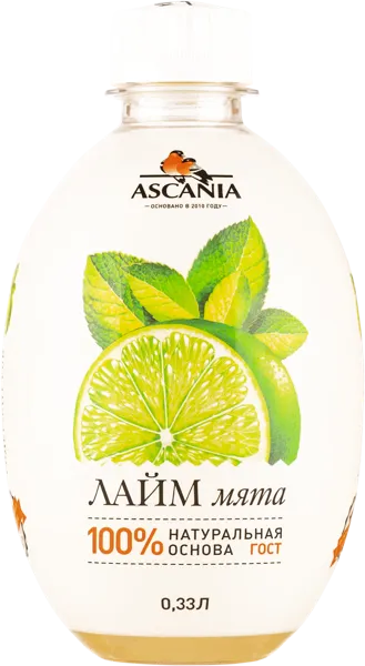 Изображение Напиток газ Аскания лайм мята Аскания п/б, 0,33 л