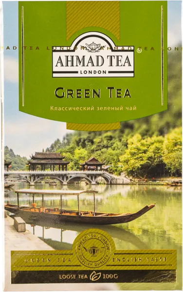 Изображение Чай зеленый Ахмад Ти СДС-Фудс кор, 100 г