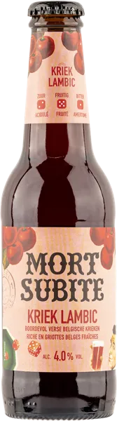 Изображение Пиво светлое Ламбик 4,0% Морт Субит вишневое Алкен-Мэйс с/б, 0,25 л