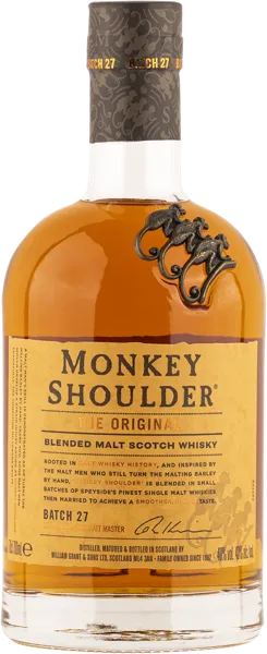 Изображение Виски купажированный Манки Шолдер 3 года Грантс с/б, 0,7 л