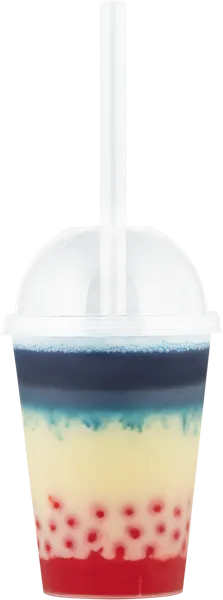 Изображение Напиток чайный Бабл Айс Ти Матча голубая- банан-вишня СП ТАБРИС стакан 450 мл, 1 шт