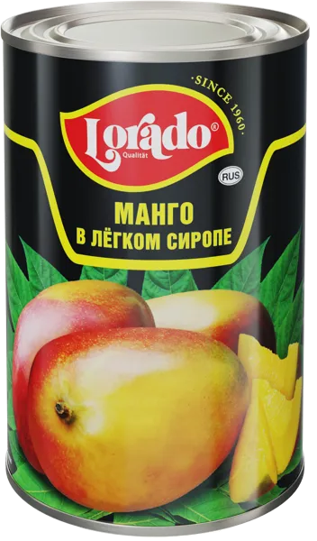 Изображение Манго в сиропе Лорадо Меркур Гамбург ж/б, 425 г
