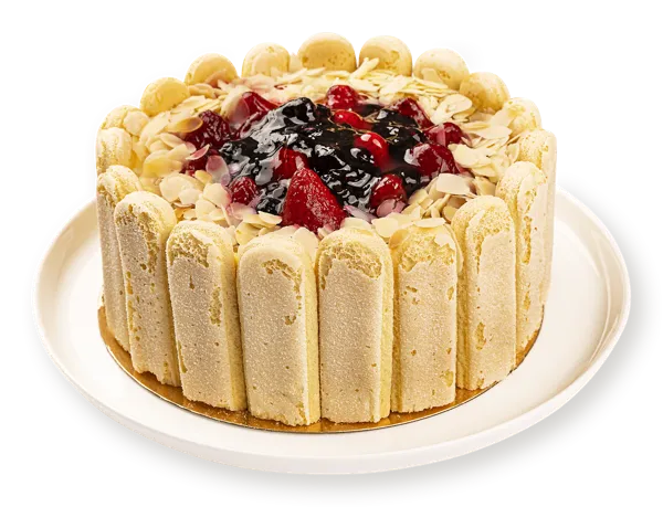 Изображение Торт бисквитный Клубничный флан СП ТАБРИС кор 