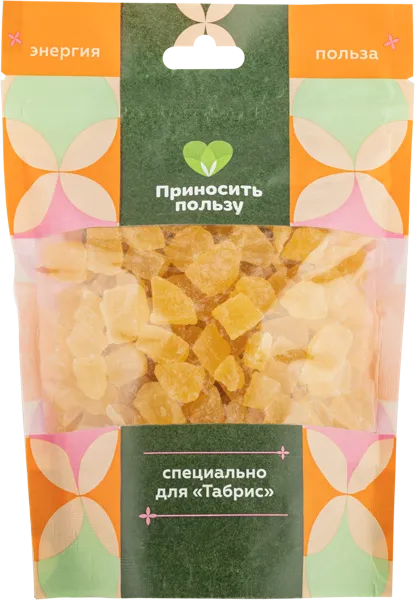 Изображение Сухофрукты фасованные Ананасы кубики  м/у 