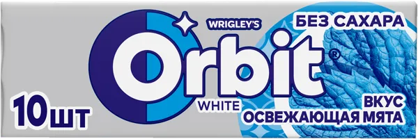 Изображение Жевательная резинка Орбит вайт освежающая мята Марс м/у, 13,6 г