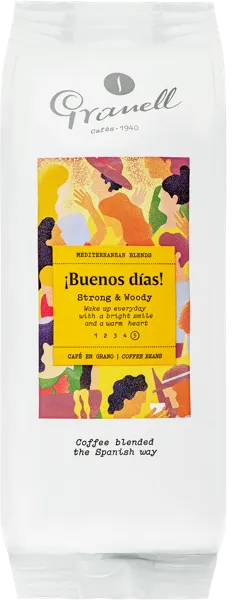 Изображение Кофе в зернах Гранелл из Валенсии Буэнос Диас 100% арабика Ав Дель Мар м/у, 200 г