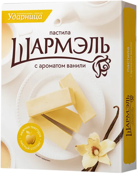 Изображение Пастила заварная Шармэль ванильная Ударница кор, 221 г