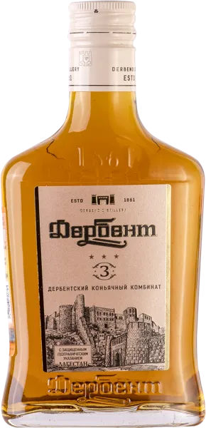 Изображение Коньяк 3 звезды 40% Дербент 3 года Дербентский КК с/б, 0,25 л
