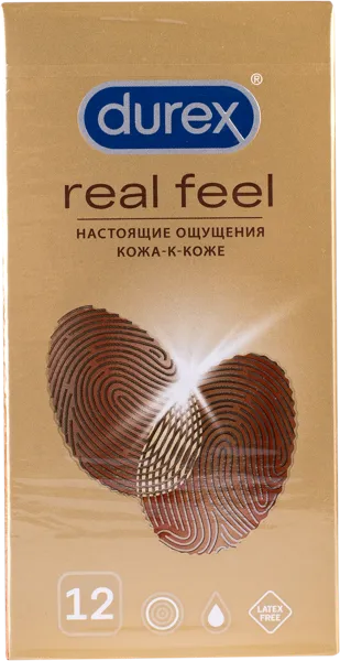 Изображение Презервативы Дюрекс реал фил Бенкизер к/у, 12 шт