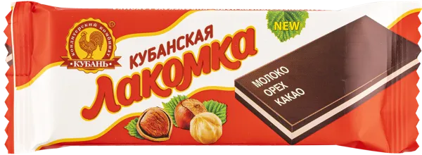 Изображение Батончик г.Тимашевск Кубанская Лакомка крем кондитерский Кубань КК м/у, 45 г