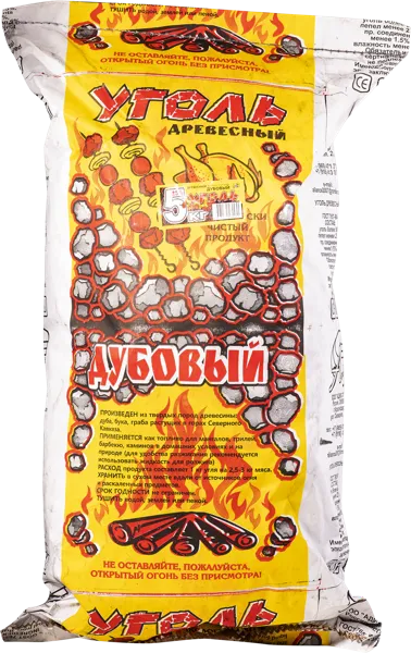 Изображение Уголь дубовый Древесный Адис 777 к/у, 5 КГ