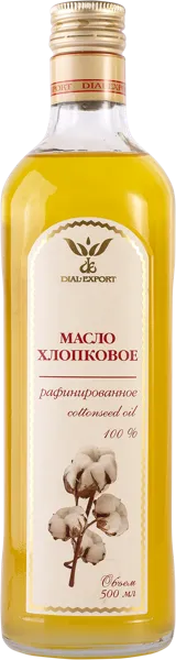 Изображение Масло хлопковое Диал-Экспорт Бутас с/б, 500 мл