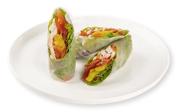 Изображение Спринг-ролл с соусом Цезарь С курицей томатом салатом СП ТАБРИС пл/уп, 60 г