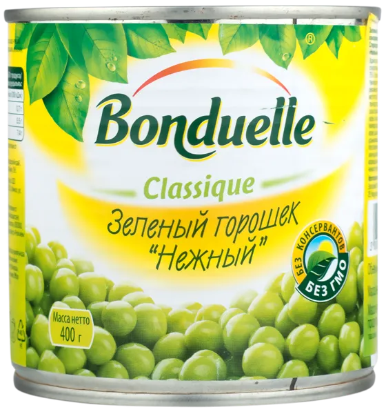 Изображение Горошек зеленый Бондюэль нежный Бондюэль ж/б, 400 г