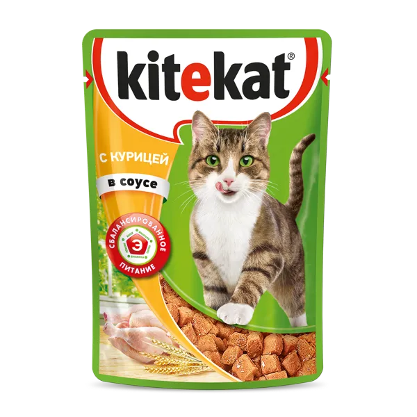 Изображение Корм для кошек Китекет курица в соусе Марс м/у, 85 г