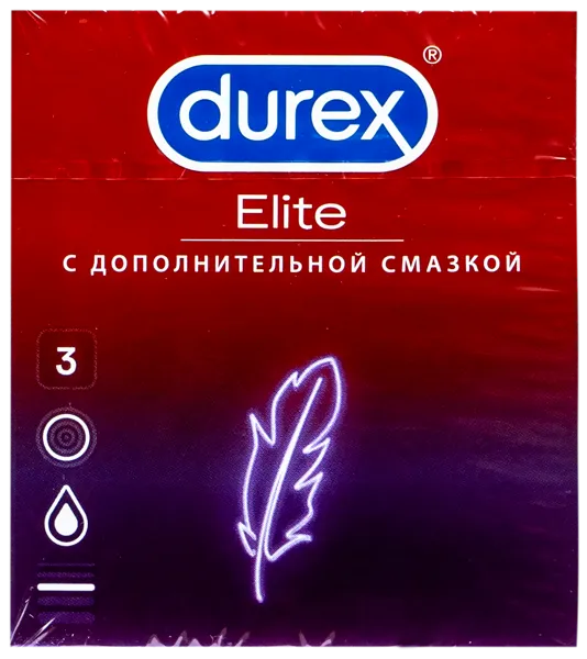 Изображение Презервативы Дюрекс элит Бенкизер к/у, 3 шт