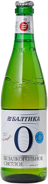 Изображение Пиво 0,5% безалкогольное Балтика №0 Балтика ПК с/б, 0,5 л