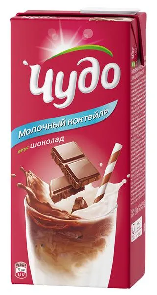 Изображение Коктейль 2% молочный Чудо шоколад ВБД т/п, 950 мл