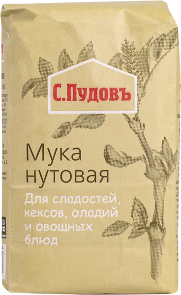 Изображение Мука нутовая С.Пудовъ Хлебзернопродукт м/у, 450 г